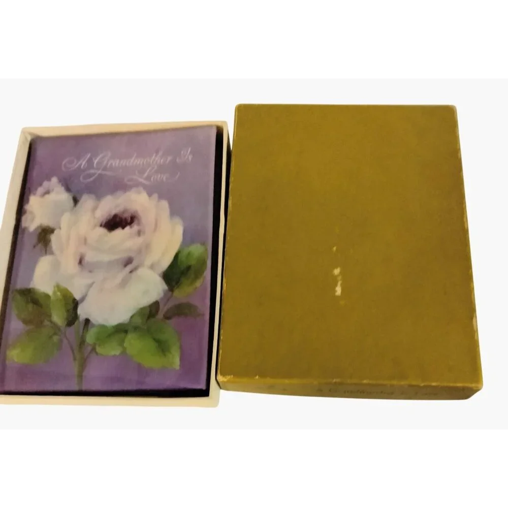 A Grandmother Is Love Keepsake Book Hallmark Box Floral Design Gift